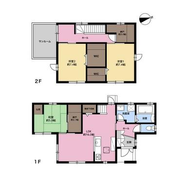福岡市東区 香住ヶ丘4丁目 (香椎花園前駅 ) 2階建 3SLDK画像